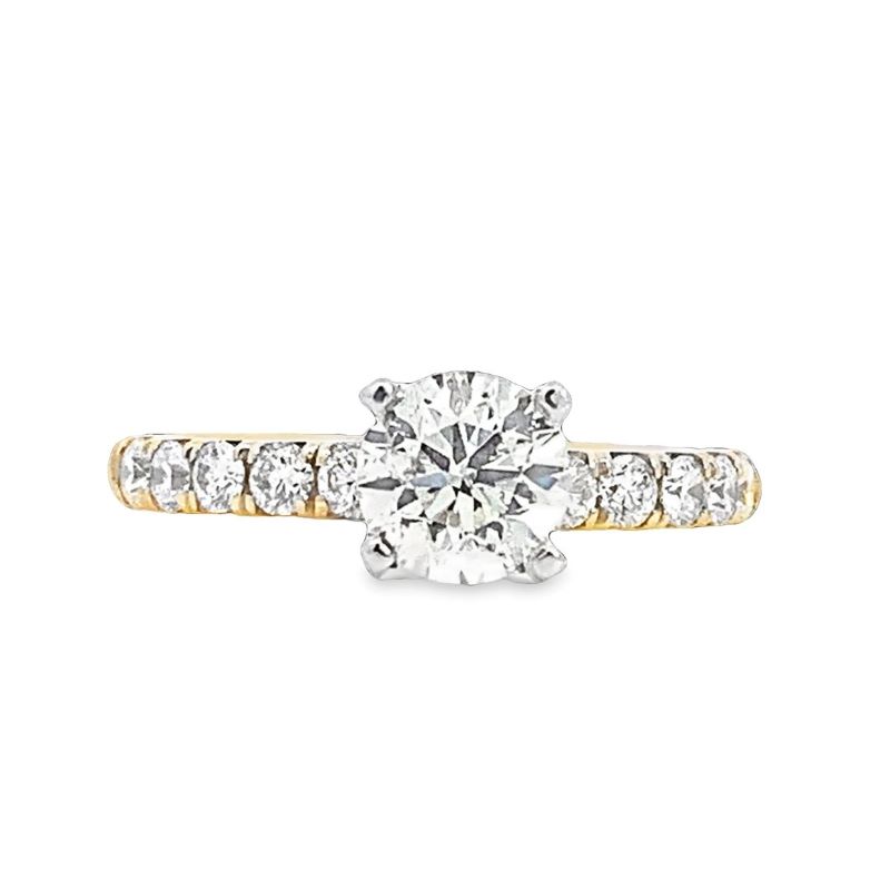 14K Yellow Gold Diamond Engagement Ring 14K Yellow Gold Diamond Engagement Ring