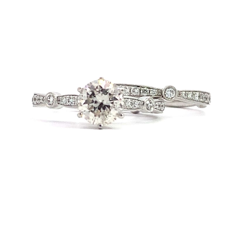 18k White Gold Diamond Wedding Set 18k White Gold Diamond Wedding Set