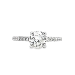 Round Center Diamond Engagement Ring thumbnail 1