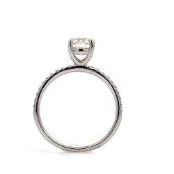 Round Center Diamond Engagement Ring thumbnail 2