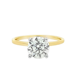 Diamond Engagement Ring with Hidden Halo thumbnail 1