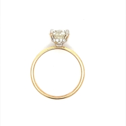 Diamond Engagement Ring with Hidden Halo thumbnail 2