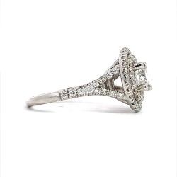 14K White Gold Diamond Engagement Ring thumbnail 2