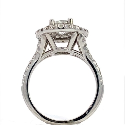 14K White Gold Diamond Engagement Ring thumbnail 3