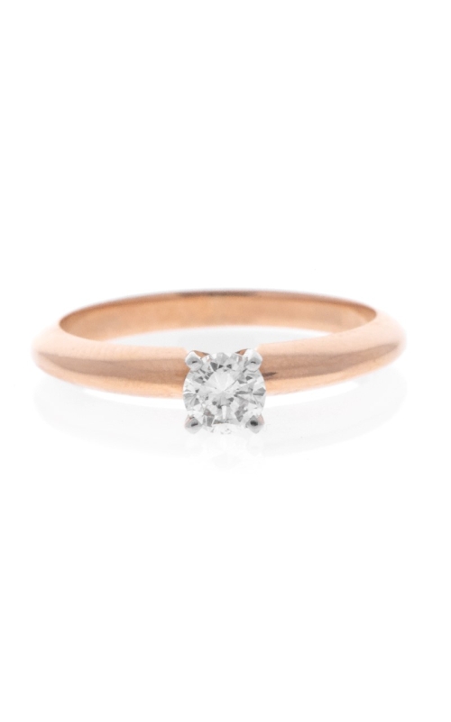 14K Rose Gold Diamond Engagement Ring