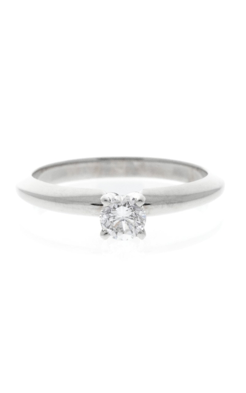 14K White Gold Diamond Engagement Ring