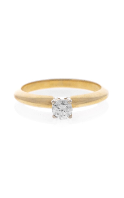 14K Yellow Gold Diamond Engagement Ring