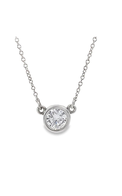 Diamond Bezel Set Solitaire Pendant