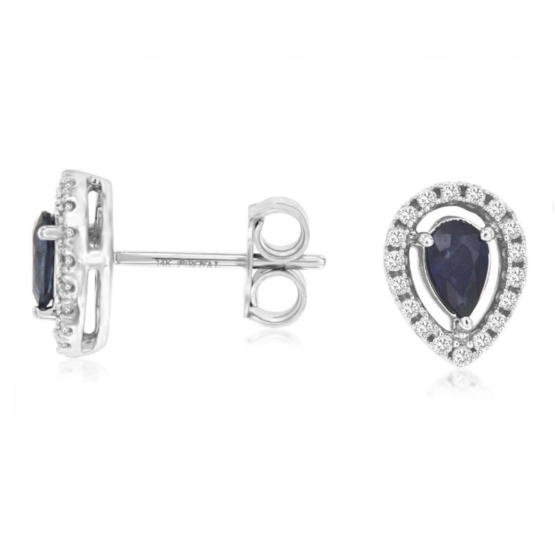 Sapphire & Diamond Earrings Sapphire & Diamond Earrings
