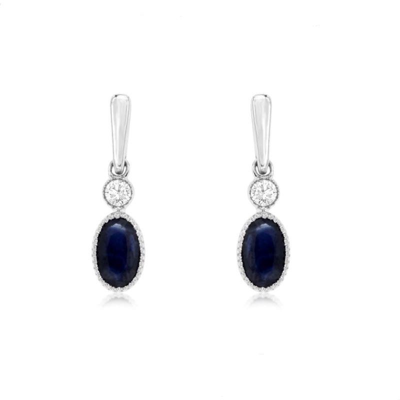 Sapphire and Diamond Earrings Sapphire and Diamond Earrings