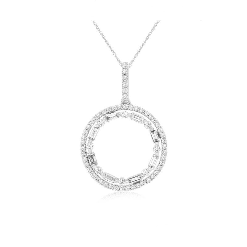 Diamond Double Circle Pendant Diamond Double Circle Pendant