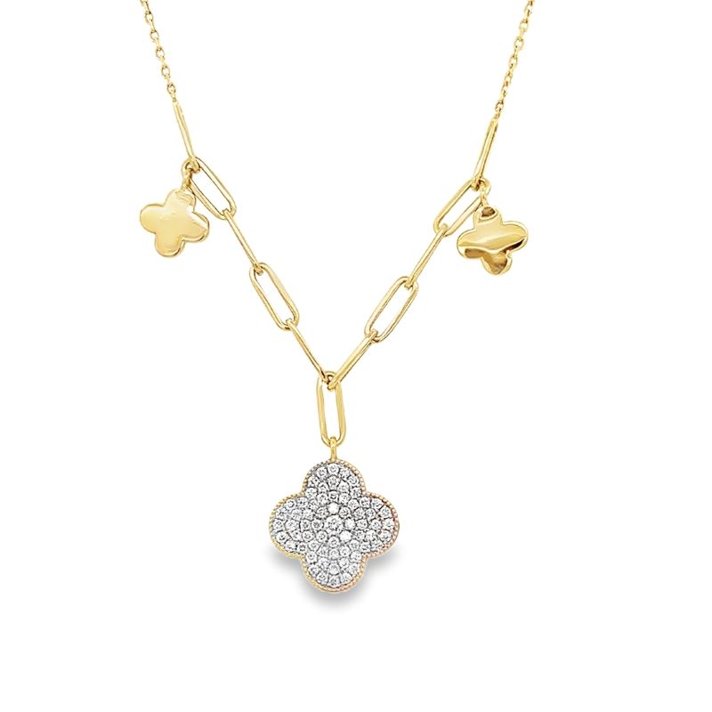 Diamond Clover Necklace Diamond Clover Necklace
