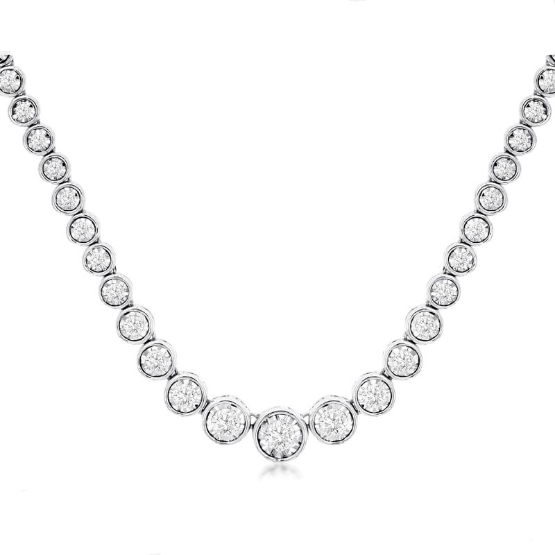 14k White Gold Diamond Necklace 14k White Gold Diamond Necklace