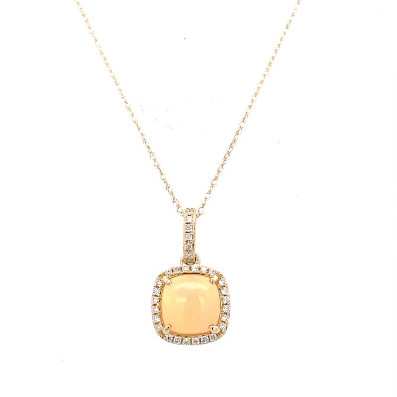 Opal and Diamond Pendant Opal and Diamond Pendant