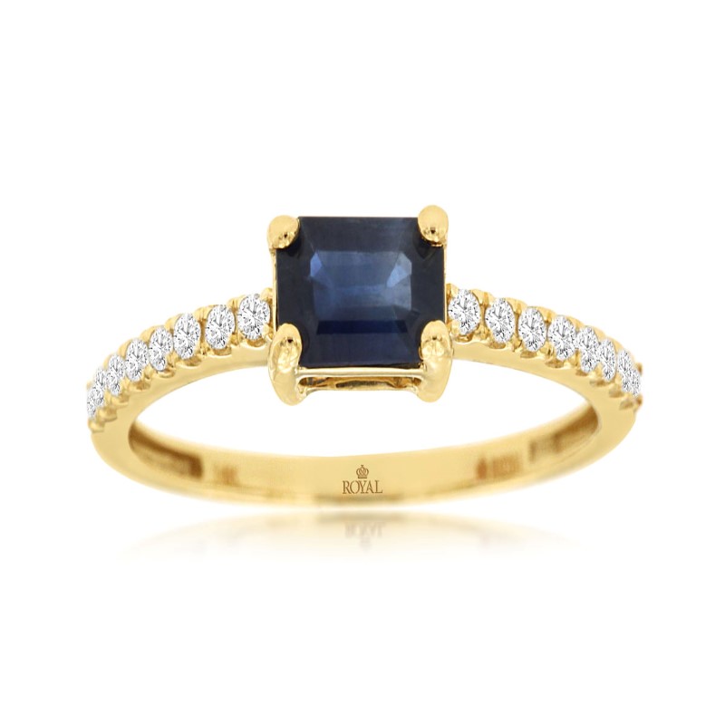 14k Yellow Sapphire and Diamond Ring 14k Yellow Sapphire and Diamond Ring