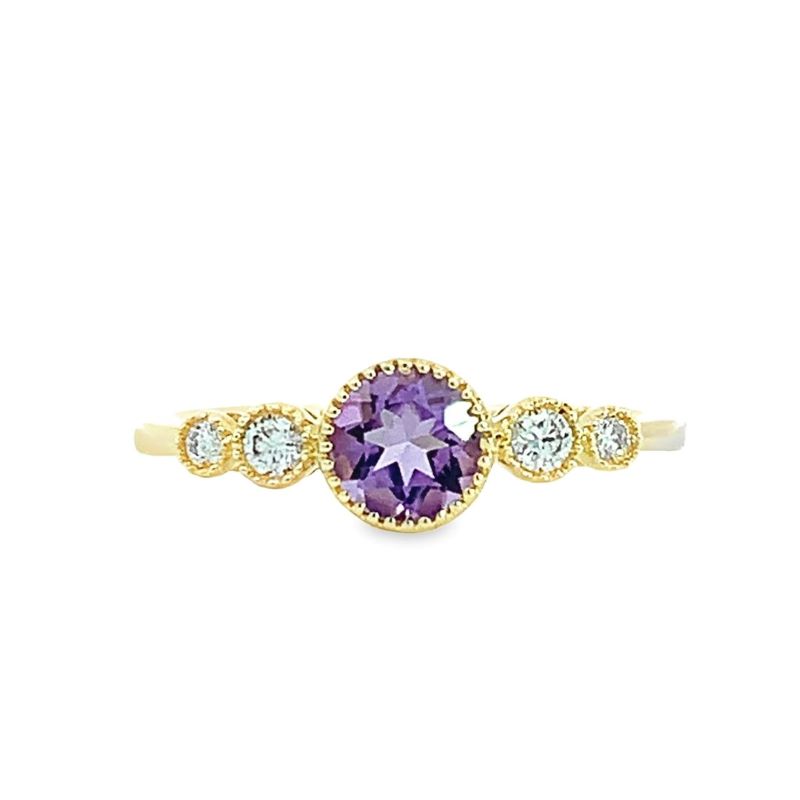 Amethyst & Diamond Ring Amethyst & Diamond Ring