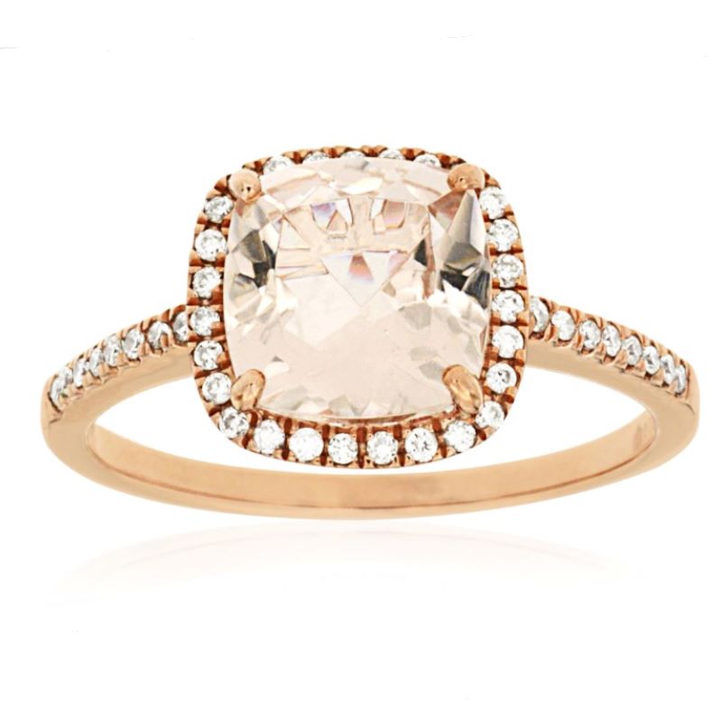 Morganite & Diamond Ring Morganite & Diamond Ring