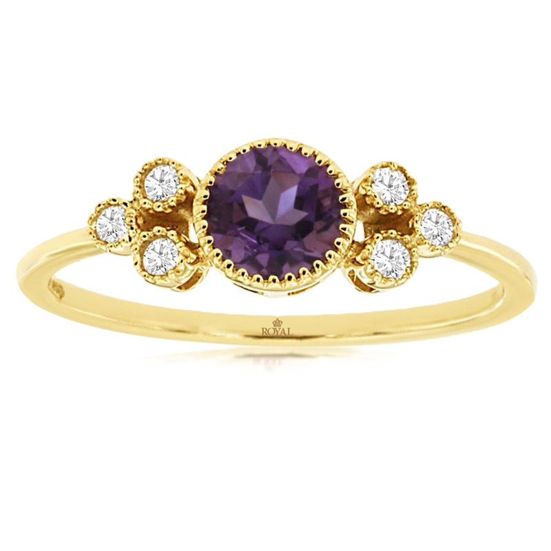 Amethyst and Diamond Ring Amethyst and Diamond Ring