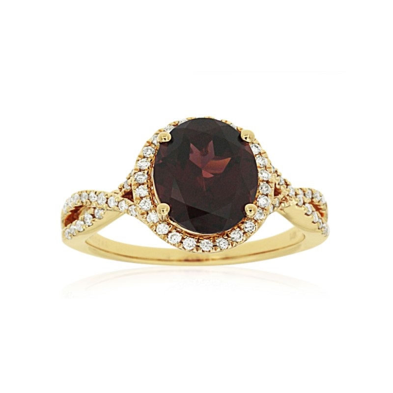 Garnet and Diamond Ring Garnet and Diamond Ring