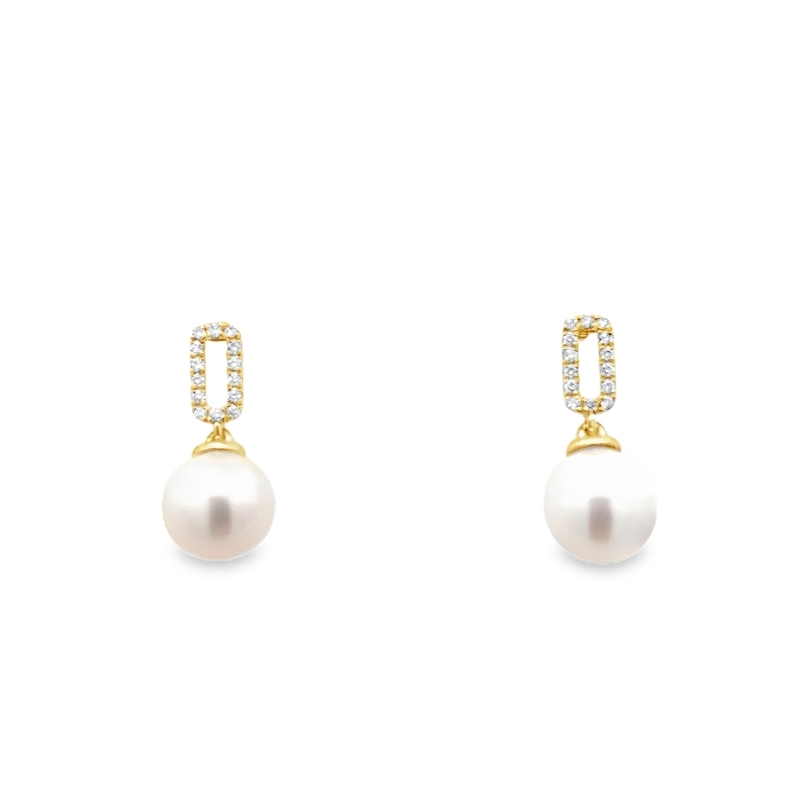 Pearl and Diamond Earrings