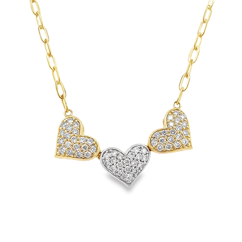 Diamond Heart Necklace Diamond Heart Necklace