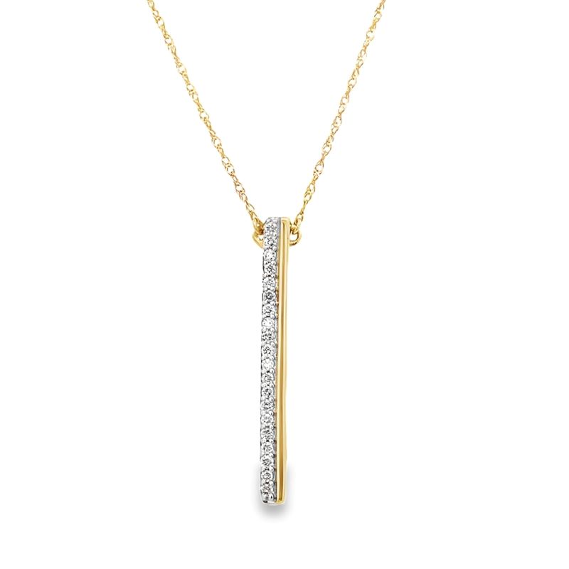 Diamond Vertical Bar Pendant Diamond Vertical Bar Pendant