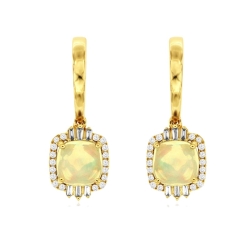 Opal and Diamond Earrings thumbnail 1