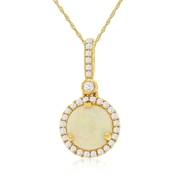 Opal and Diamond Pendant thumbnail 1