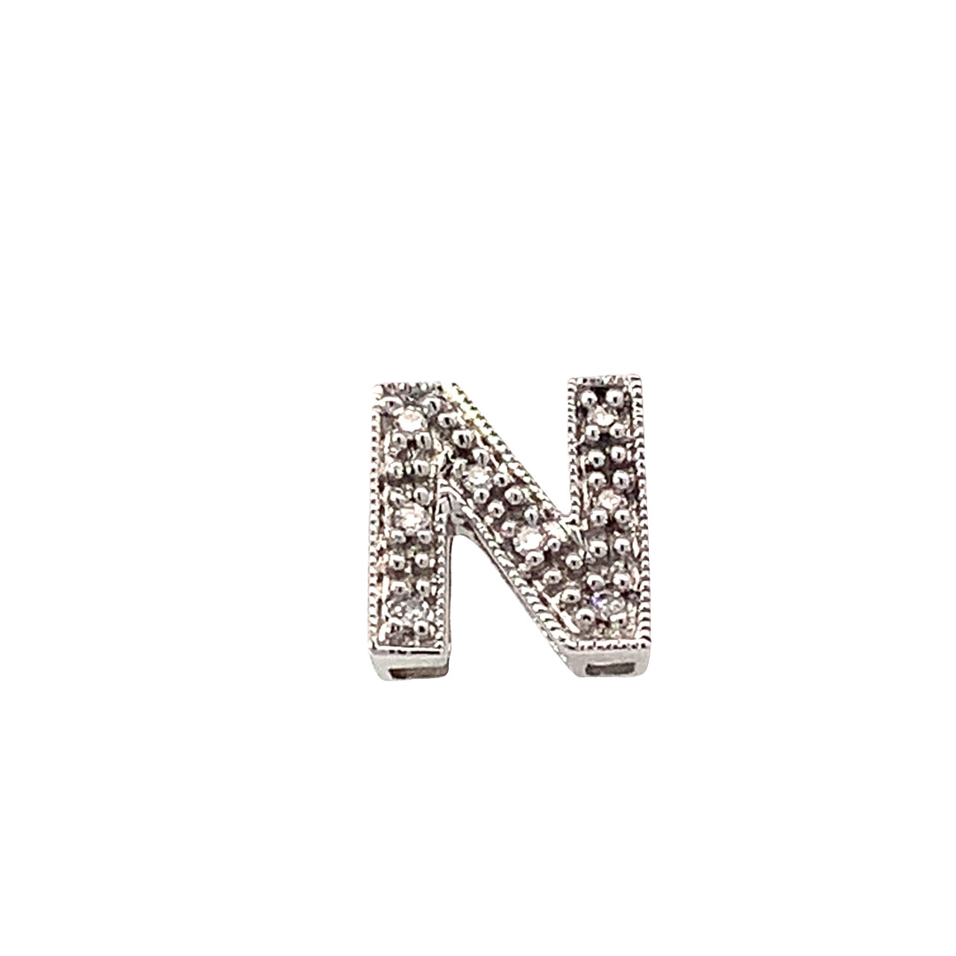 Estate "N" Diamond Pendant Estate "N" Diamond Pendant