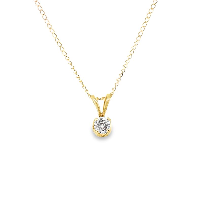 Estate Diamond Solitiare Pendant Estate Diamond Solitiare Pendant