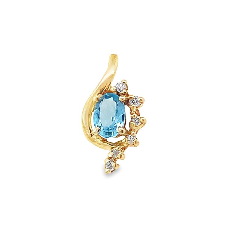 Estate Blue Topaz Pendant Estate Blue Topaz Pendant