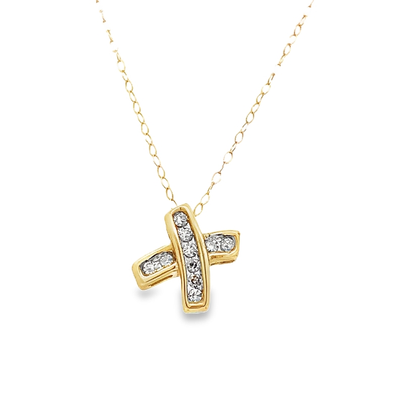 Estate Diamond X Pendant Estate Diamond X Pendant