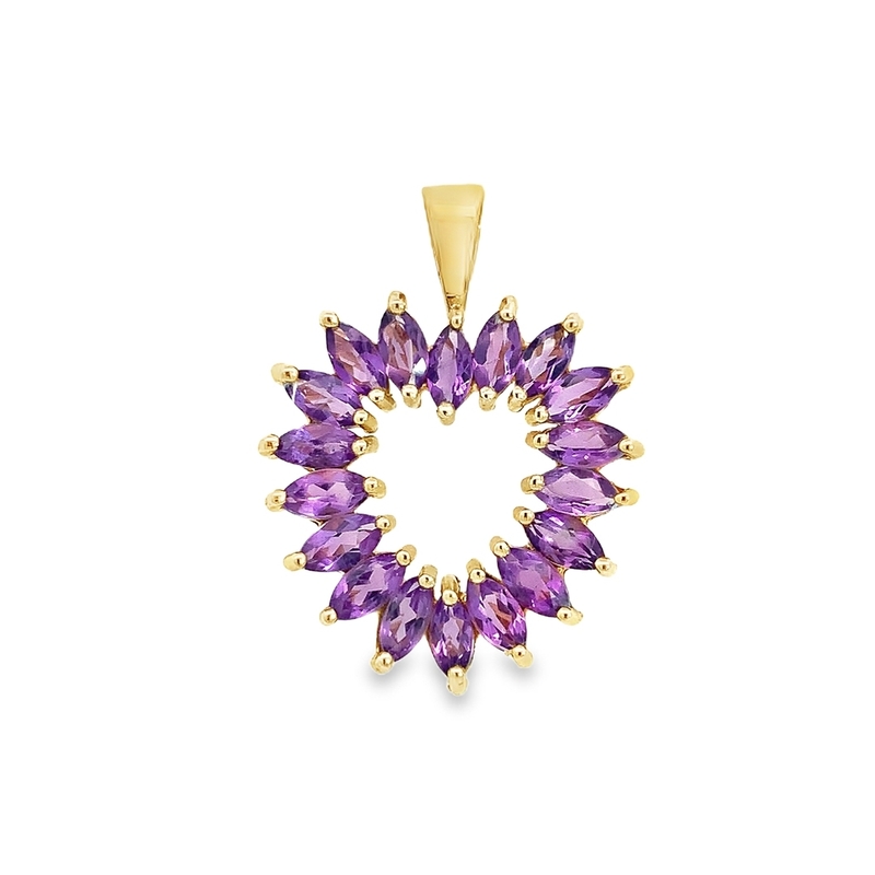 Estate Amethyst Heart Pendant Estate Amethyst Heart Pendant