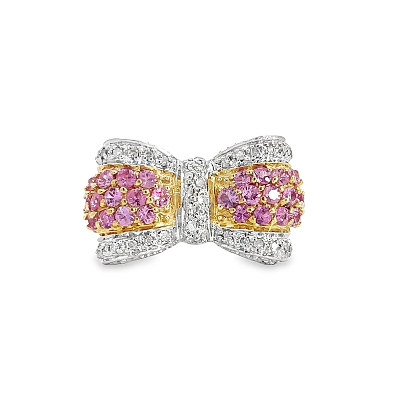 Estate Pink Bow Ring