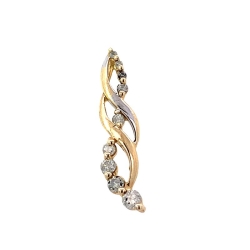 Estate Diamond Journey Pendant thumbnail 1