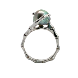 Estate Tahitian Pearl Ring thumbnail 2