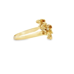 Estate 14k Yellow Gold Flower Ring thumbnail 2