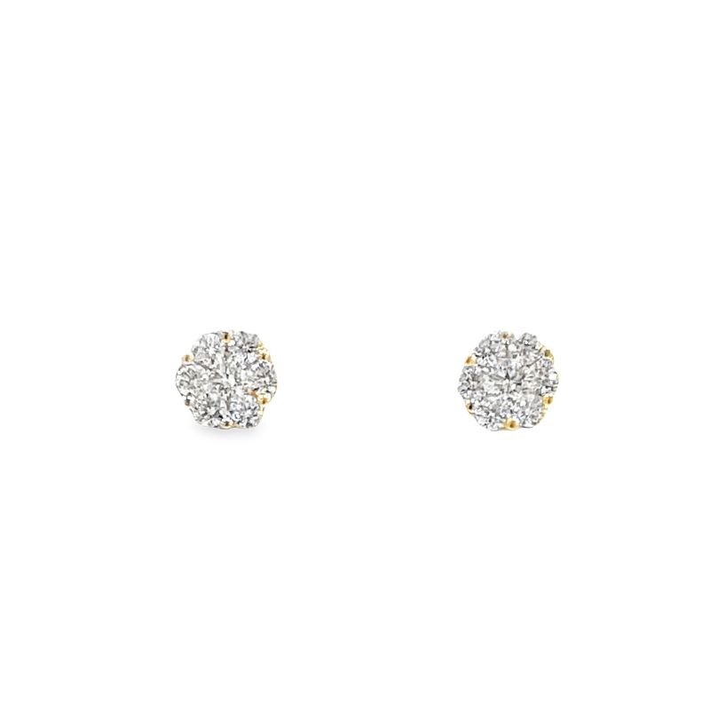 1/2cttw Diamond Cluster Stud Earrings 1/2cttw Diamond Cluster Stud Earrings
