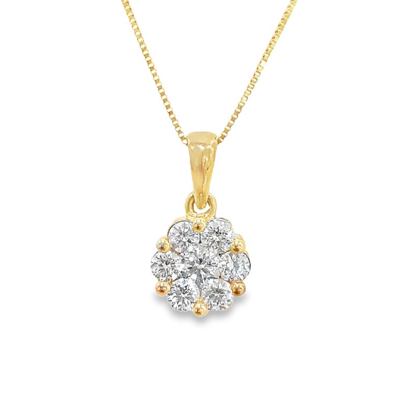 1/2cttw Diamond Flower Pendant 1/2cttw Diamond Flower Pendant