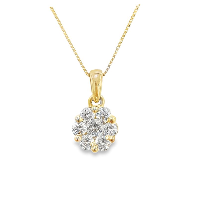 Diamond Flower Pendant Diamond Flower Pendant