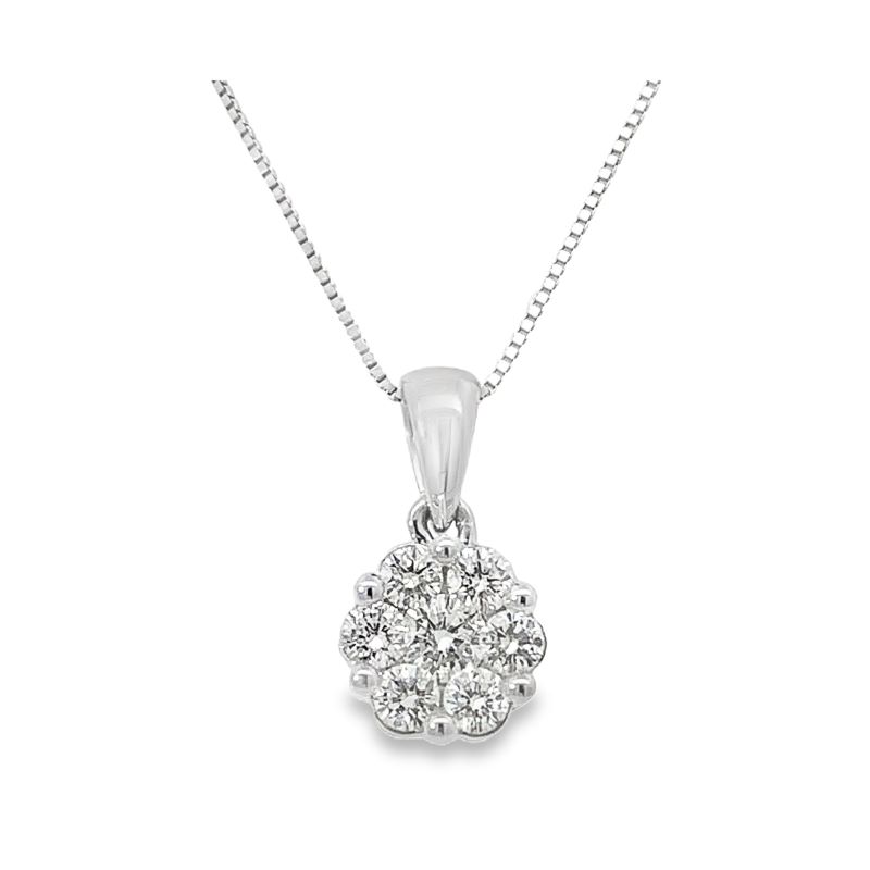 1/2cttw Diamond Flower Pendant 1/2cttw Diamond Flower Pendant
