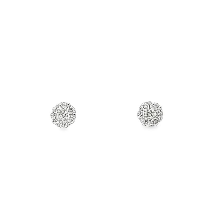 1/4cttw Diamond Cluster Stud Earrings 1/4cttw Diamond Cluster Stud Earrings