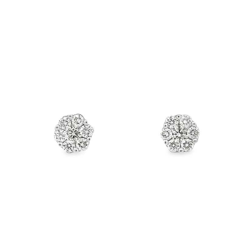 1/2cttw Diamond Cluster Stud Earrings 1/2cttw Diamond Cluster Stud Earrings