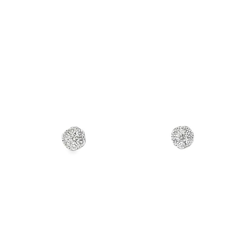 1/10 cttw Diamond Cluster Stud Earrings 1/10 cttw Diamond Cluster Stud Earrings