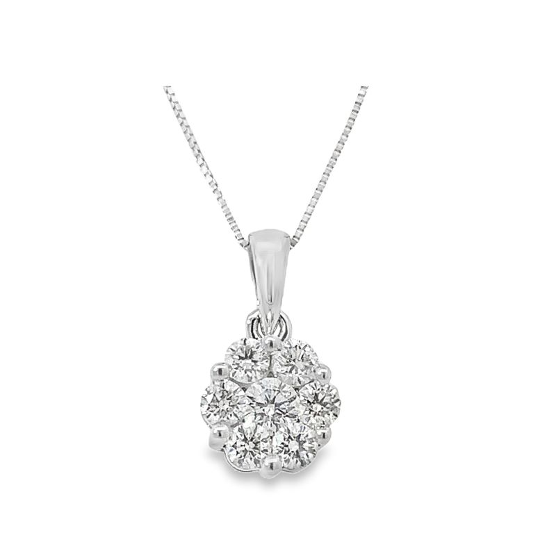 Diamond Flower Pendant Diamond Flower Pendant