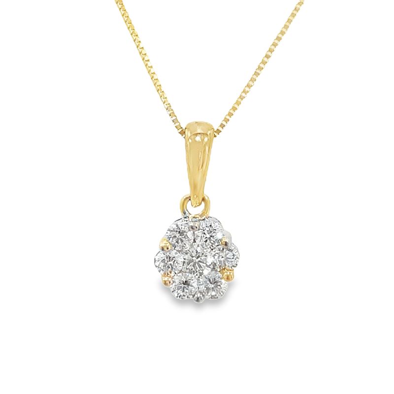 1/3cttw Diamond Flower Pendant 1/3cttw Diamond Flower Pendant