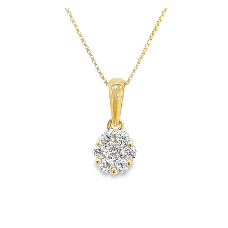 1/4cttw Diamond Flower Pendant 1/4cttw Diamond Flower Pendant