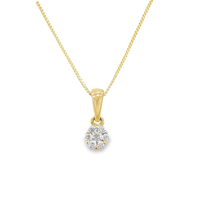 Diamond Flower Pendant Diamond Flower Pendant