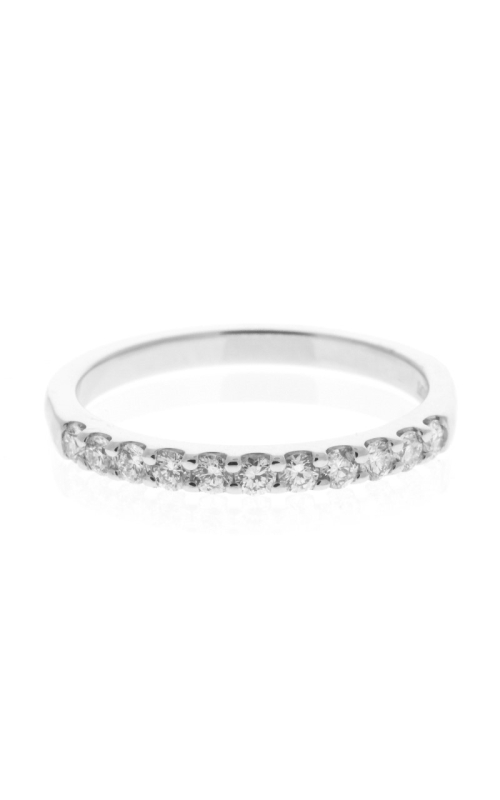 14K White Gold Shared Prong Bangle
