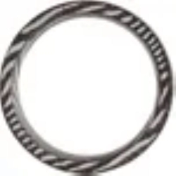 Damascus Steel 8 mm Patterned Flat Band thumbnail 2